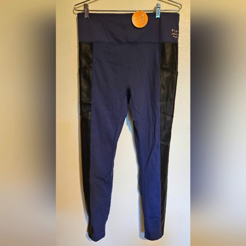 Laila Ali High Waist NWT Athletic Work Out Leggings XL with Pockets